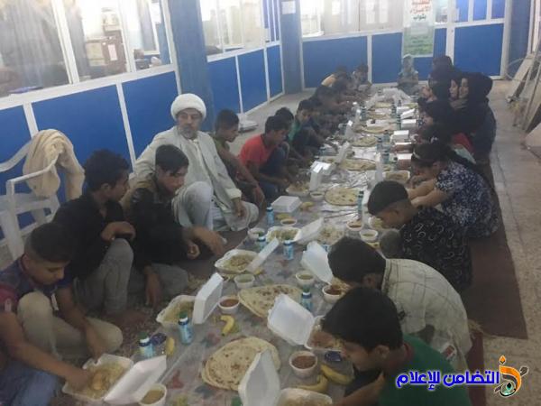 بالصور ::الوقف الشيعي في ذي قار يقيم مأدبة افطار لايتام مبرات التضامن 
