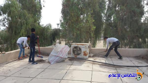مبرة التضامن الثالثة للأيتام  في الجبايش :: تنظم حملة تنظيف بسواعد تلاميذها - مصور -‎