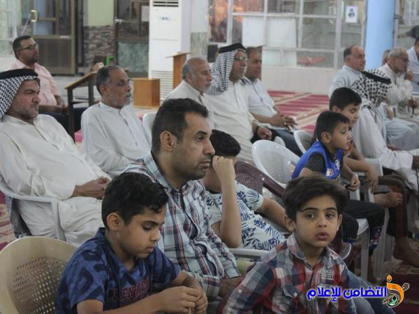 تقرير مصور عن المحاضرة الدينية والمسابقة الرمضانية بمسجد الشيخ عباس الكبير في الناصرية