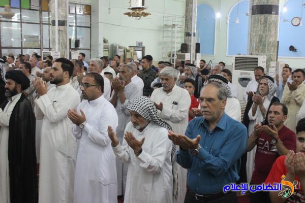 التغطية الاعلامية عن إقامة صلاةعيـد الفطر المبارك بجامع الشيخ عباس الكبير في الناصرية 