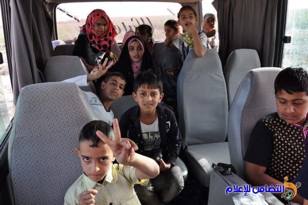 بالصور: مبرة التضامن للأيتام في الدواية تنظم سفرة ترفيهية إلى أهوار الجبايش‎