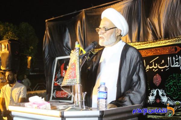 رئيس جمعية التضامن الإسلامي يشارك في مراسيم رفع الراية الحسينية في الناصرية‎