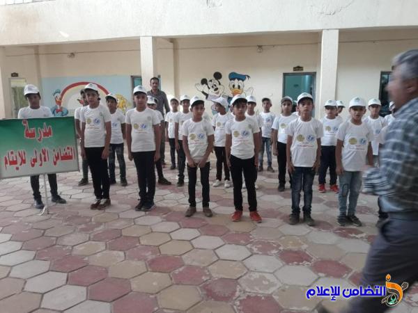 تلاميذ مبرة التضامن الاولى: يشاركون بحملة اسبوع النظافة مع منظمة اليونسيف لنشر الوعي الصحي في الناصرية (مصور)