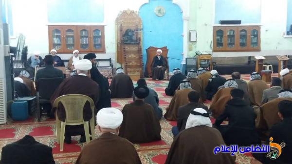 بالصور: مدرسة العلوم الدينية في الناصرية تقيم مجلس عزاء بذكرى وفاة أم البنين -عليها السلام-‎