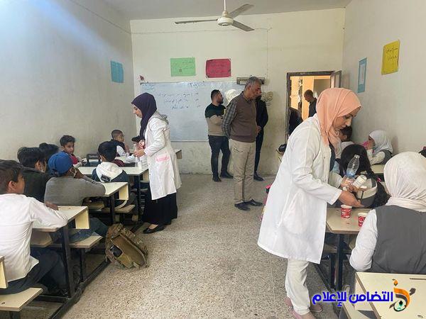 فريق صحي من مركز الكـرار الطبي يزور مبرة التضامن الأولى للأيتام 