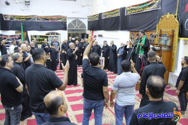 بالصور: إحياء ذكرى ليلة الخامس من المحرم في مسجد الشيخ عباس الكبير وسط الناصرية