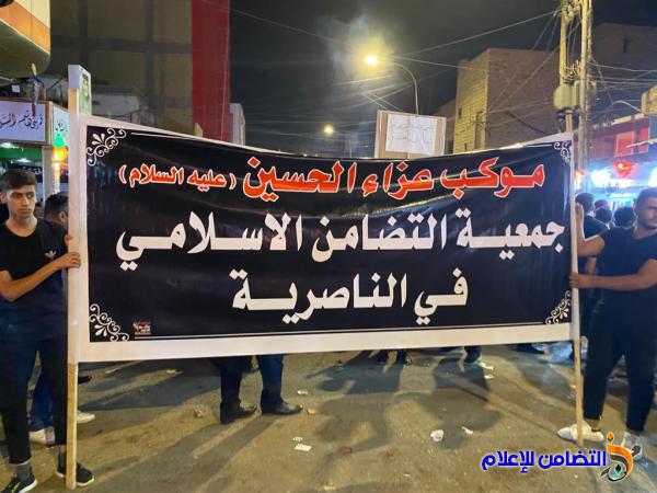 بالصور.. موكب جمعية التضامن الإسلامي يحيي ليلة عاشوراء بمسيرة عزاء