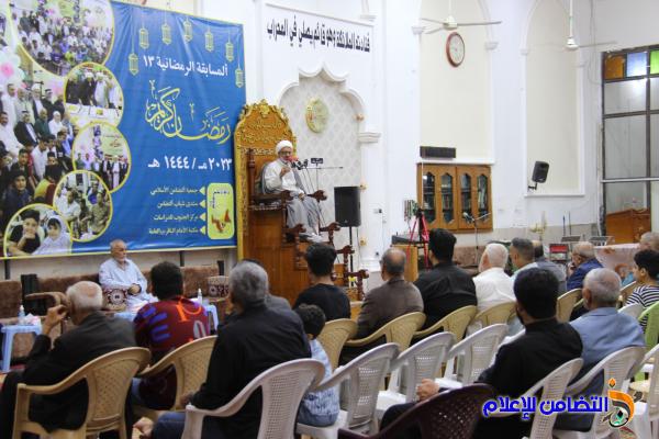 بالصور.. برنامج اليوم الرابع من شهر رمضان المبارك في جامع الشيخ عباس الكبير