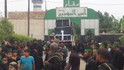بالصور: مقام أمير المؤمنين في الناصرية يكتظ بالزائرين لإحياء ذكرى دفن الأجساد الطاهرة‎