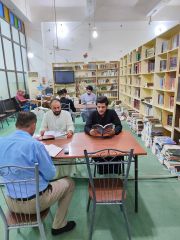 مكتبة الإمام الباقر العامة في الناصرية تفتح أبوابها أمام الطلبة والباحثين مجانًا‎